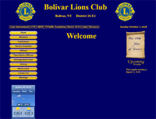 Tablet Screenshot of bolivarlionsclub.org
